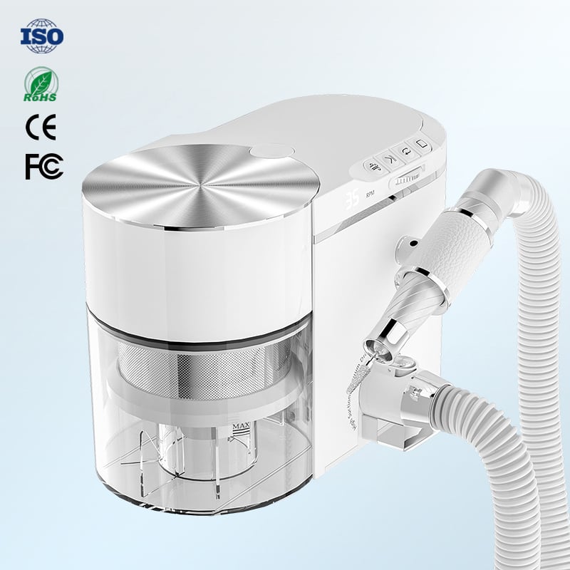 275 White 2-in-1 Nail Drill Cleaner with Vacuum
