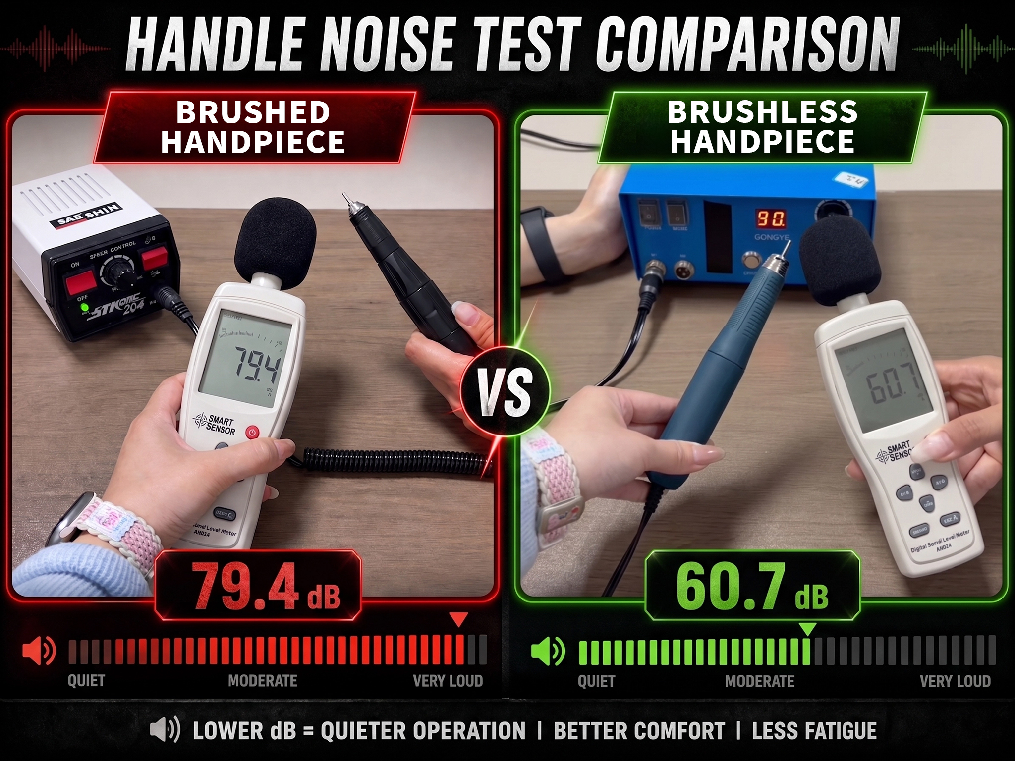 brushless VS brushed handpiece