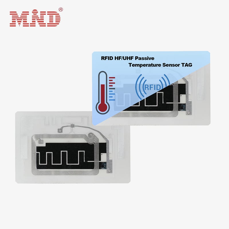 HF UHF Dual-Frequency RFID Temperature Sensor Logger Tag Mi8654TE