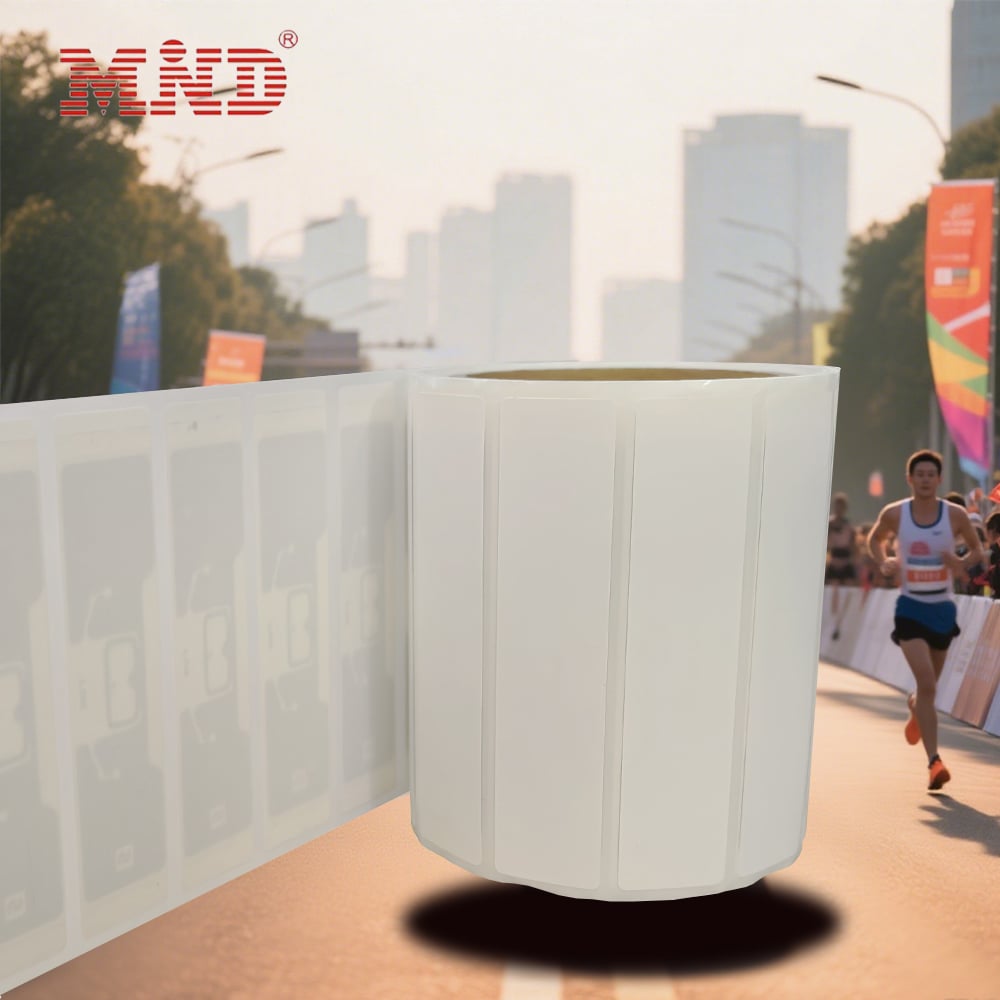 UHF RFID etykieta typu Dogbone do systemu pomiaru czasu maratonu Impinj M730