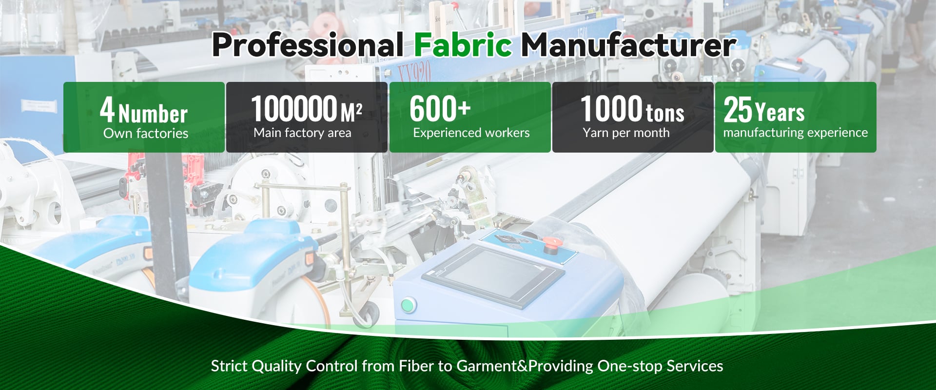 Gaibo Textile high quality TC CVC yarn and textile fabric supply