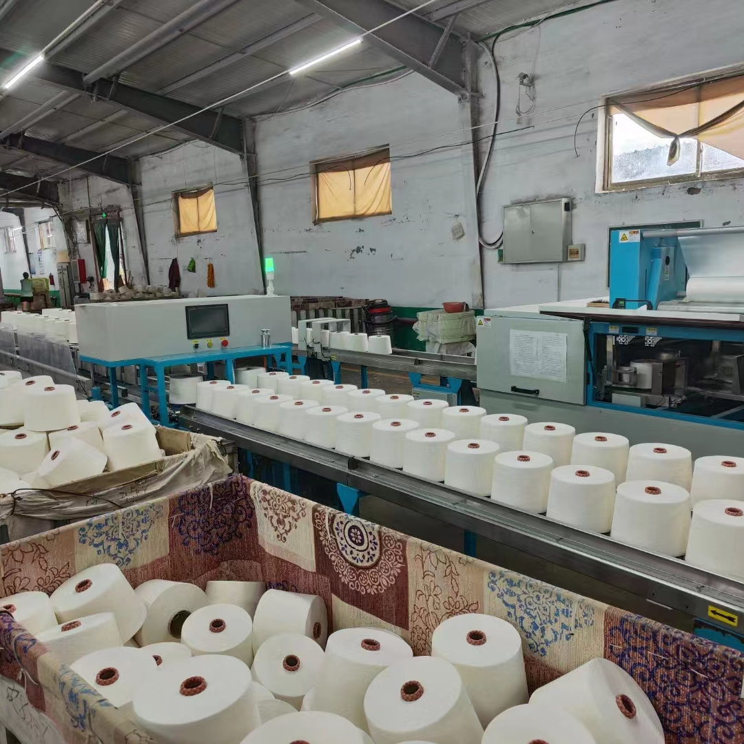 CVC 50%polyester 50%cotton Blended carded Yarn 32S