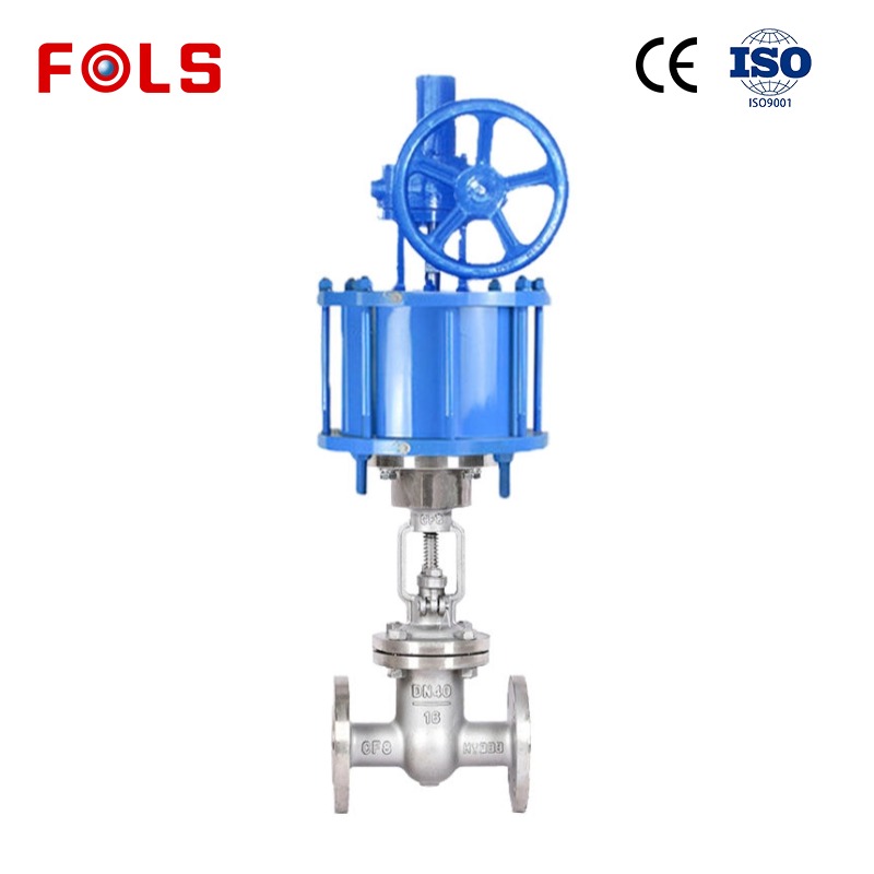 FOLS Pneumatic worm gear gate valve