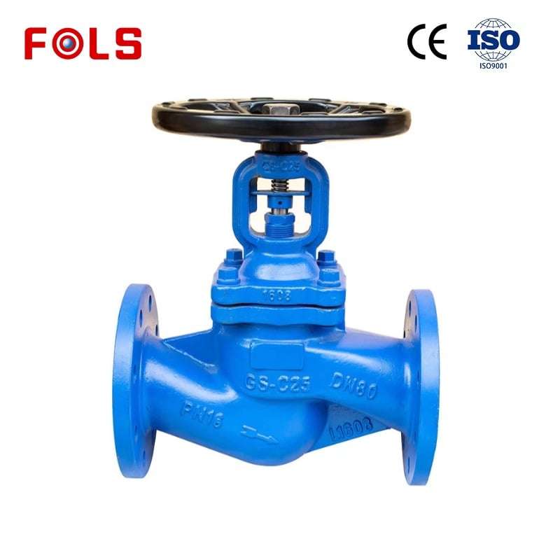WCB or Stainless Steel Bellows Globe Valves for Steam