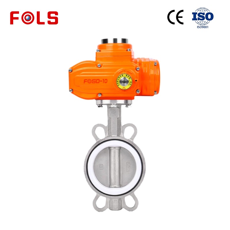 FOLS Explosion-proof  Wafer Stainless Steel Electric Butterfly Valve