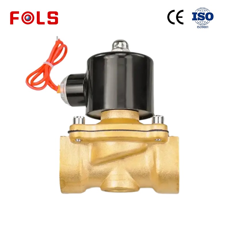 2 Way 12V 24V 220V DC AC Normally Closed Water Gas Oil Liquid Brass Solenoid Valve