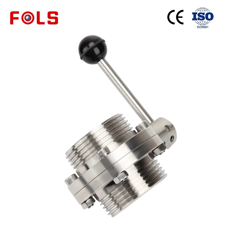 Stainless steel SS304S/S316 threaded butterfly valve handle
