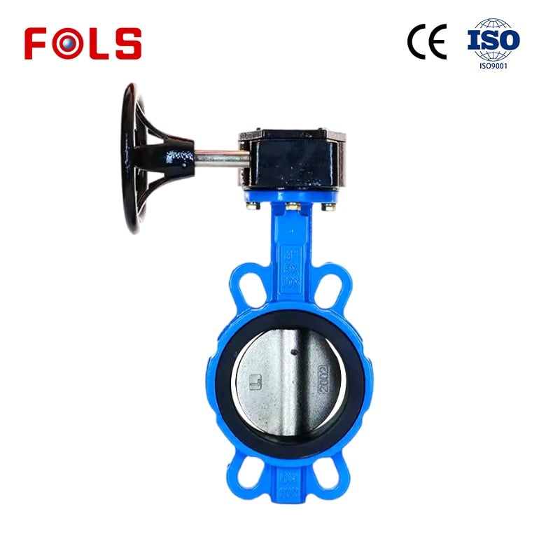 Turbine EPDM soft seal wafer butterfly valve