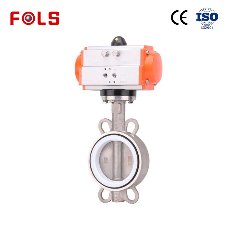 Stainless Steel Pneumatic Butterfly Valve