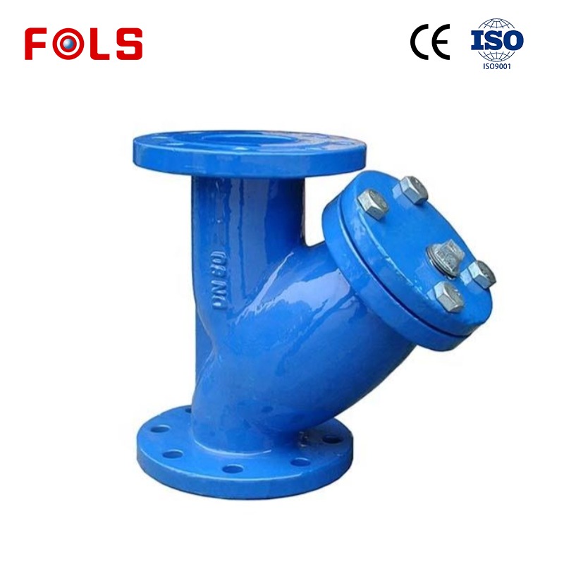 Ductile Iron GGG25 Flange Ends Y Strainer With Epoxy Coating