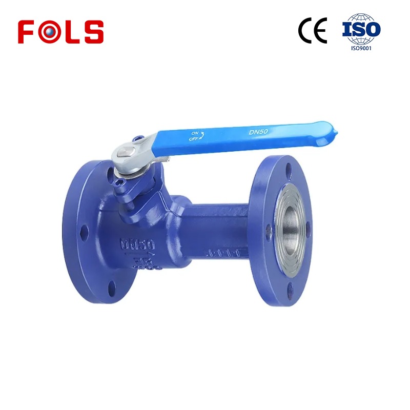 Ductile iron/cast steel flange high-temperature ball valve