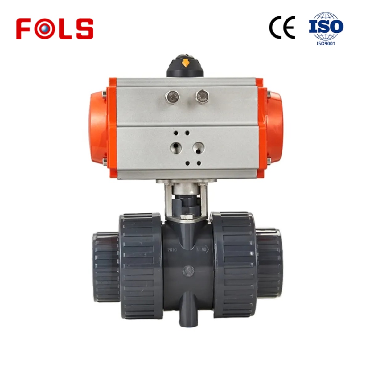 FOLS  Pneumatic plastic (UPVC) True Union Ball Valve