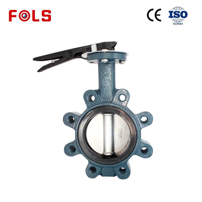 Turbine Nodular Cast Iron Soft Seal Wafer Butterfly Valve