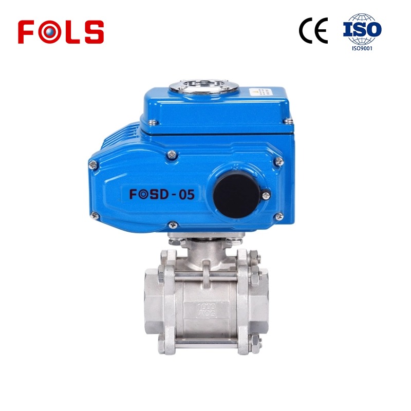 FOLS 3-Piece Electric Actuator Ball Valve