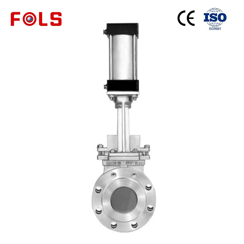 FOLS Pneumatic  Flange Clamp Knife Gate Valve