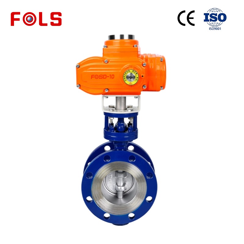 FOLS Explosion-proof Metal Seal Electric Trieccentric Flange Butterfly Valve
