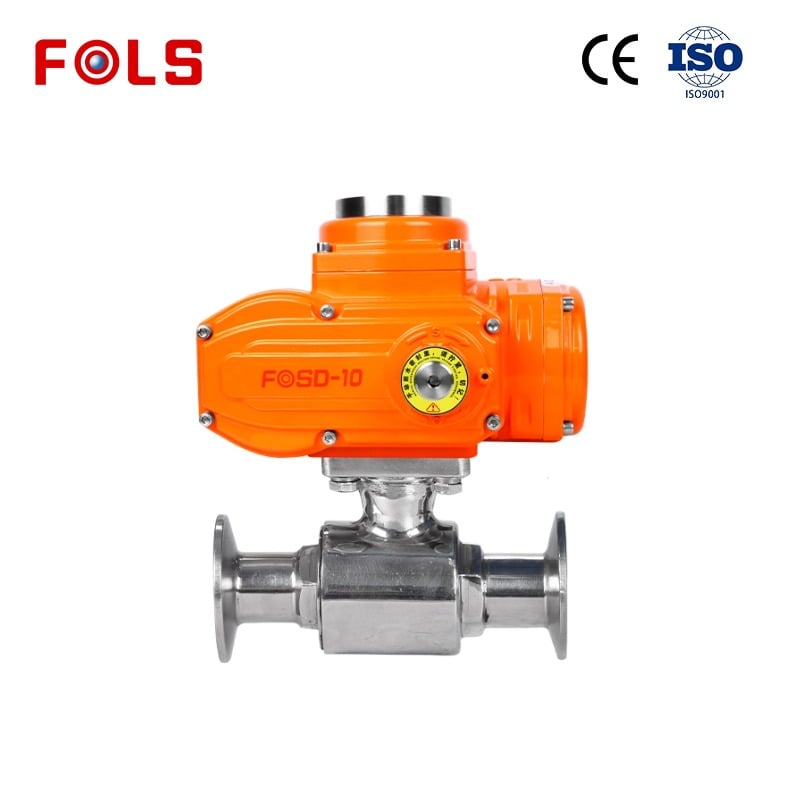 FOLS  Explosion-proof Tri-Clamp Sanitary Food Grade Electric Ball Valve 