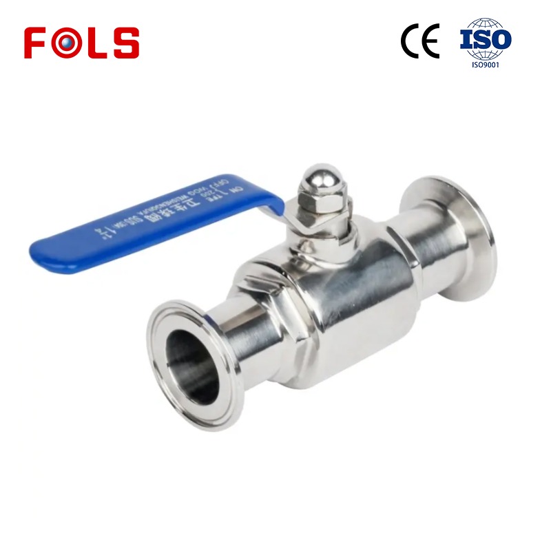 Handle sanitary grade stainless steel 304/316 ball valve
