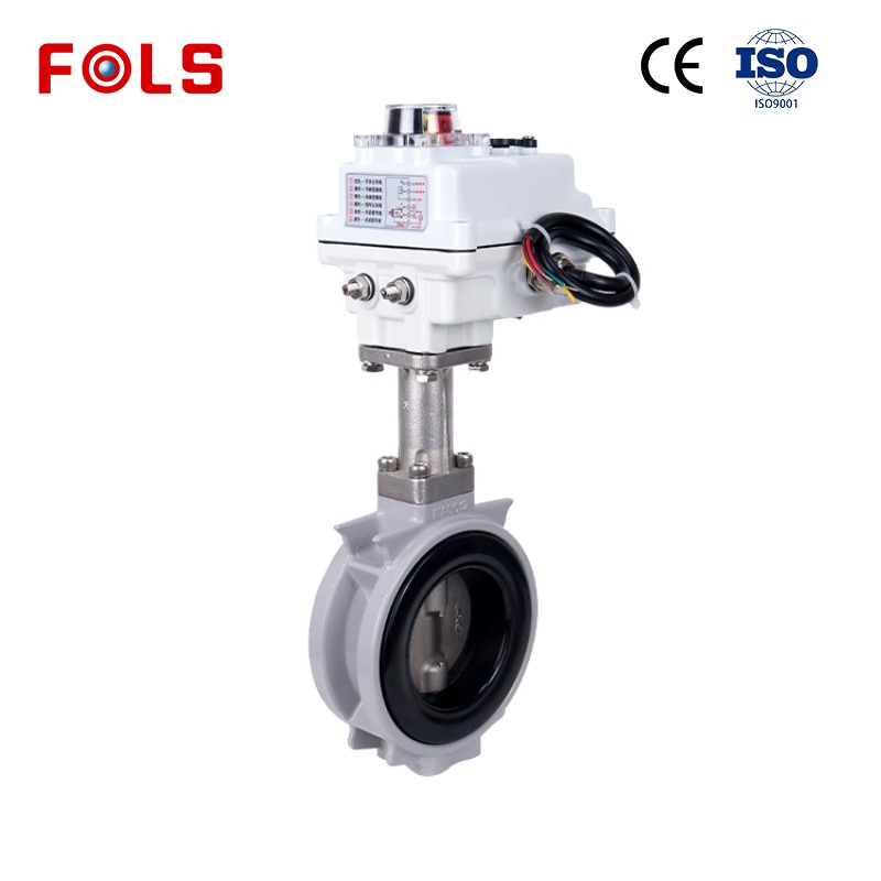 Compact electric aluminum alloy soft sealed butterfly valve