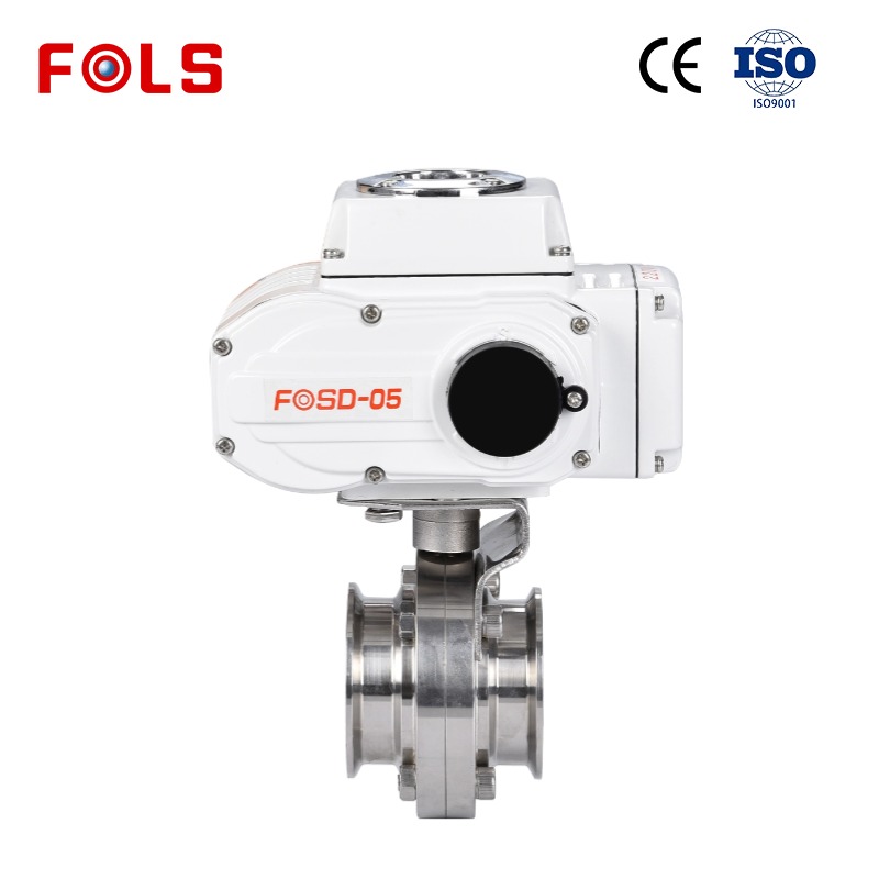 Electric Sanitary Tri-clamp Butterfly Valve