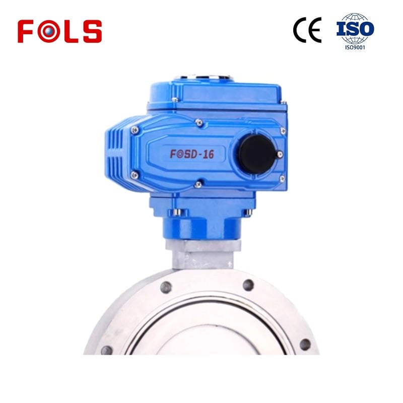 FOLS Electric vacuum butterfly valve   