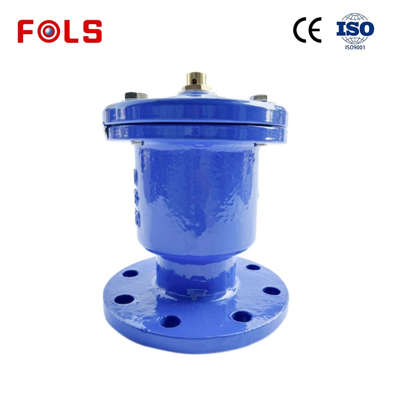 Single port flange exhaust valve