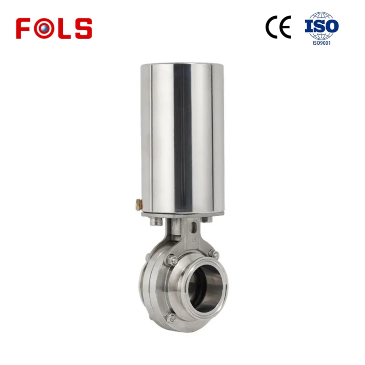 FOLS Pneumatic Actuator Vertical butterfly valve