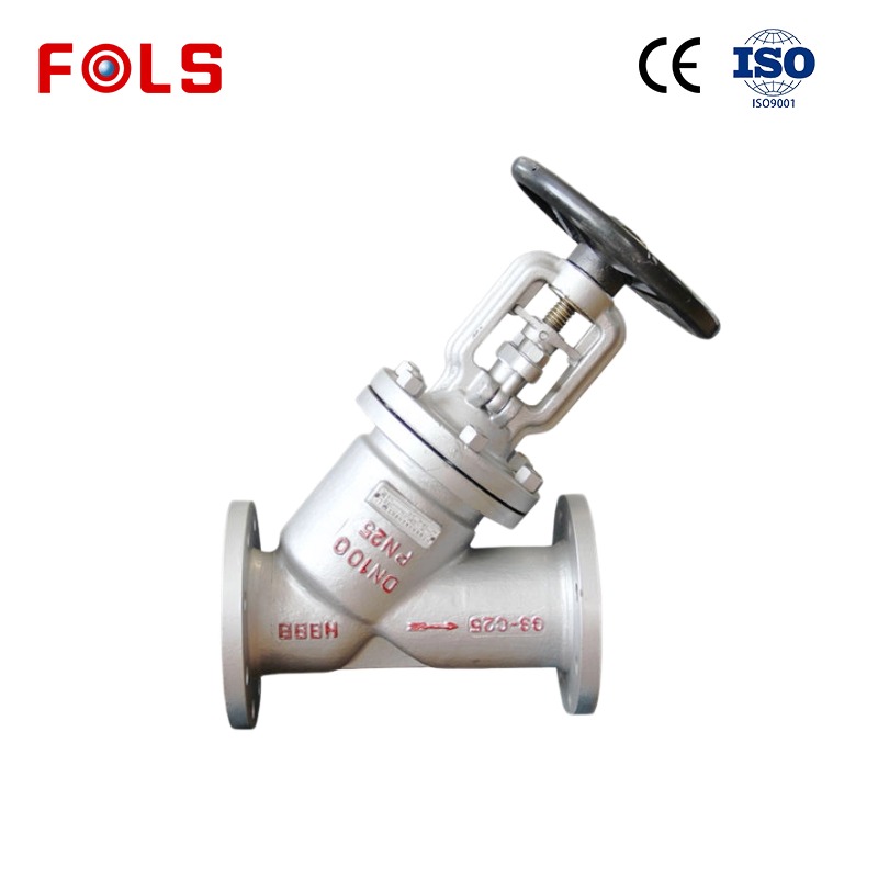 CF8/304 CF3M/316L Y-shaped bellows sealed globe valve