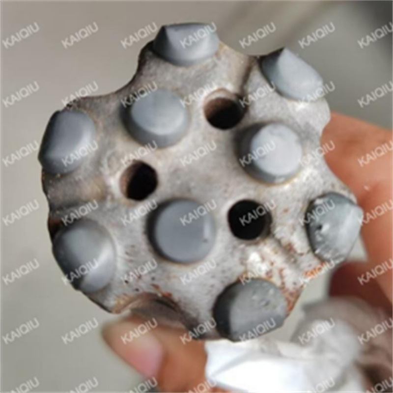 R32-43mm Button Bit After Granite Tunneling — A Real-World Look