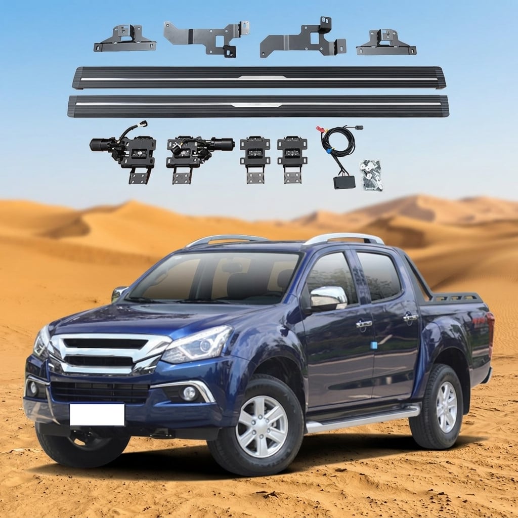 High Quality Waterproof Exterior Accessories Electric Side Step for ISUZU DMAX CREW CAB Pickup Electric Run Board