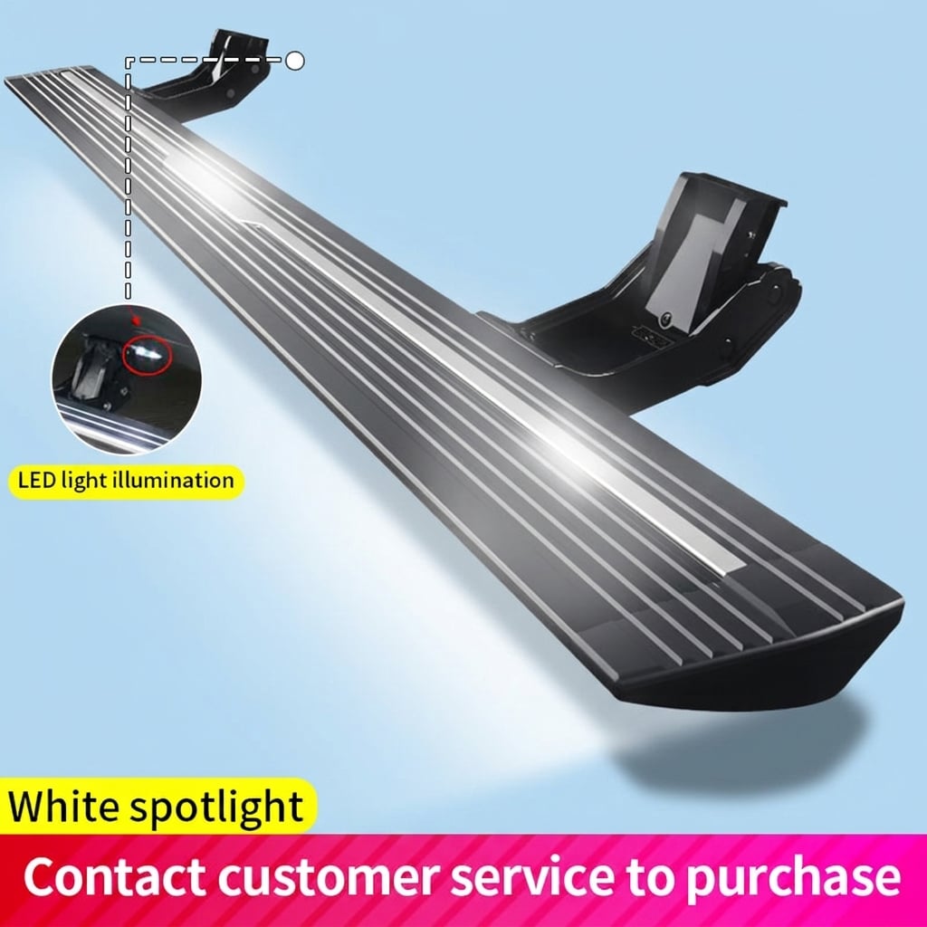 Vehicle Exterior Accessories Blue or White LED Light Auto Powered Board Electric Side Step for Volvo XC90 Door Boards XC60 