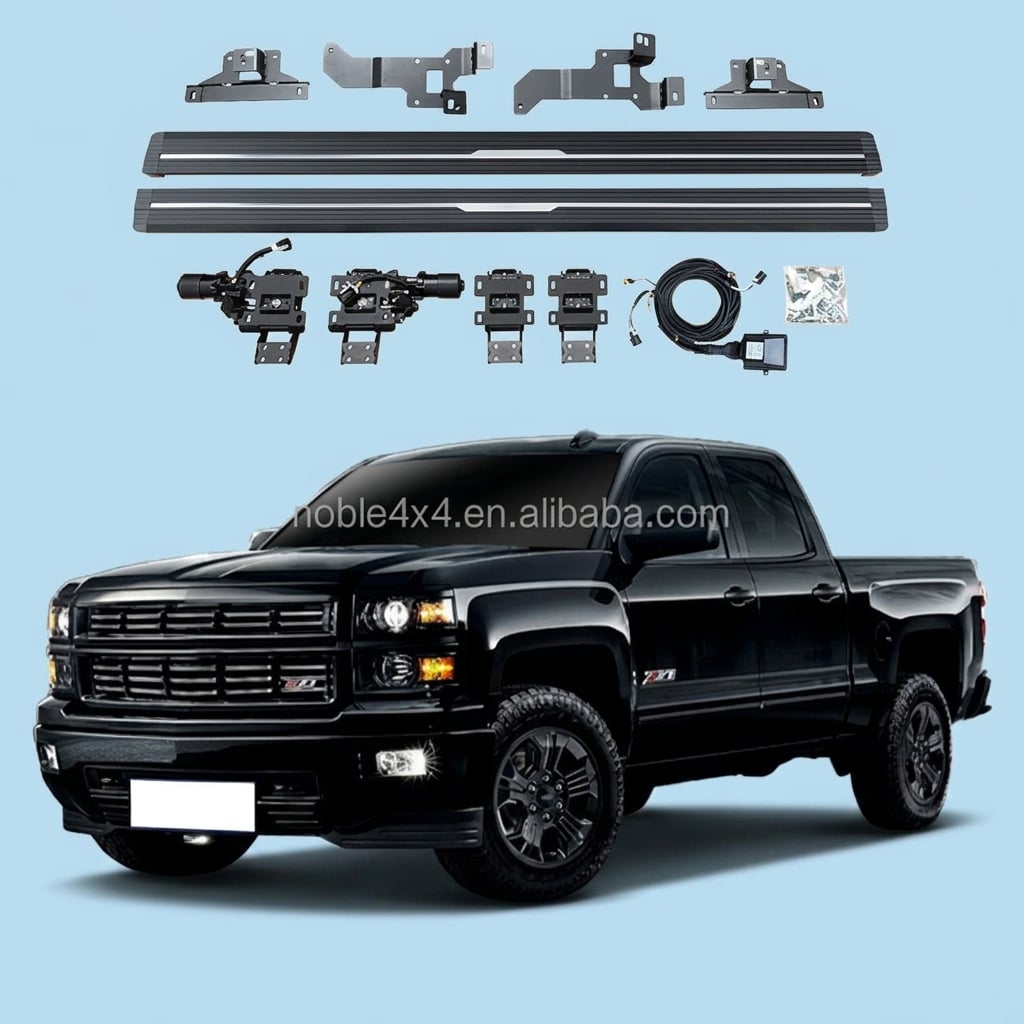 Hot Sale Accessories Aluminium Alloy Power Threshold Electric Side Step for Chevrolet Silverado Sierra Running Board