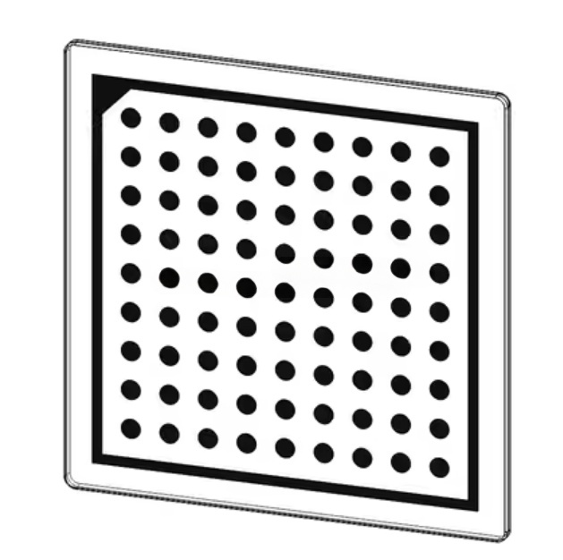 product opencv calibration target machine vision halcon circle grid calibration board optical glass 1um 1 2um ceramics 2 3um 77-3