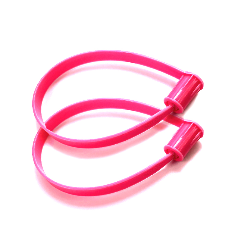 high security one time use pull tight polyethylene tamper proof plastic seals pull seal customized style plastic seal-4