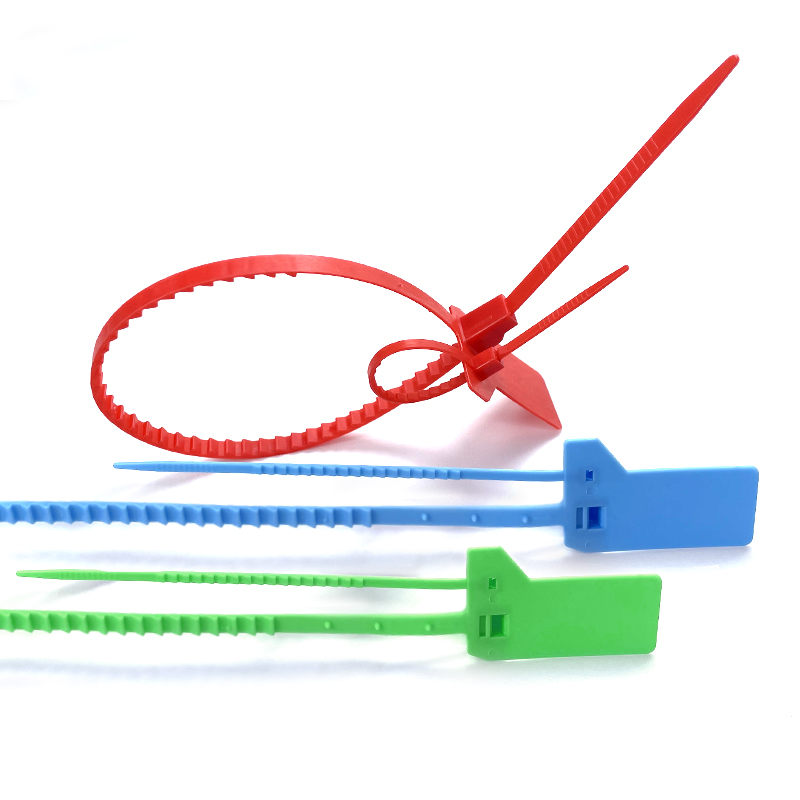  security plastic seal strip custom logo plastic seal pull tight tamper proof plastic seal-5