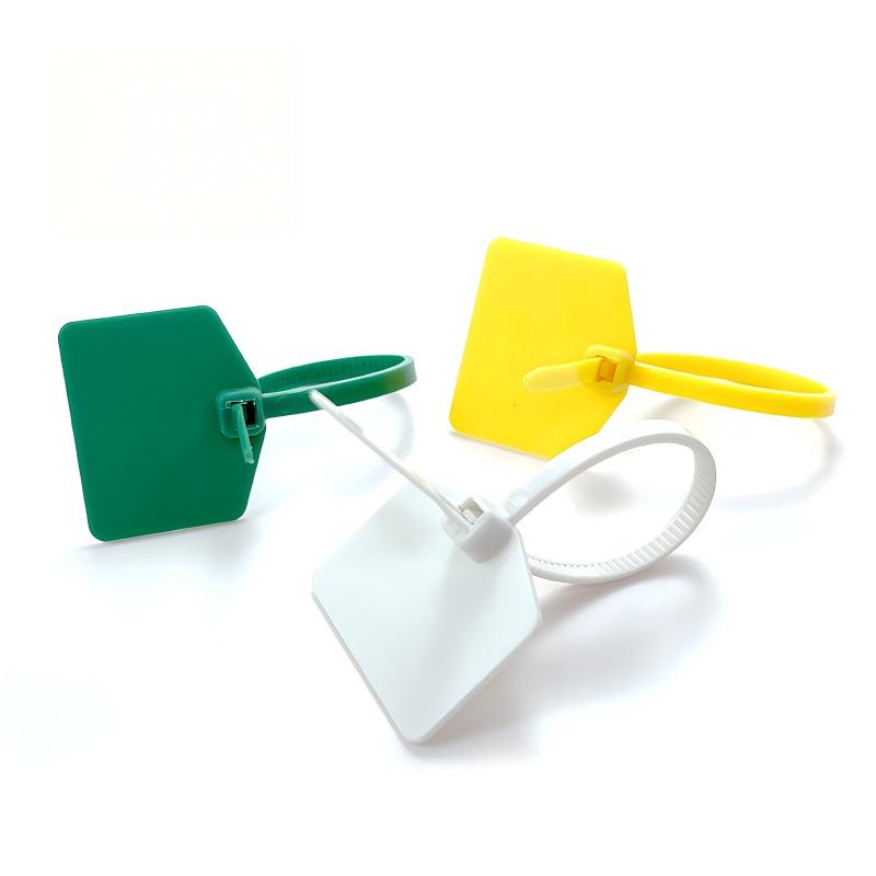 High Quality Self-Locking Mini Sizes Tamper Proof Cable Ties Plastic Wire Tag with Custom logo One Time Plastic Seal