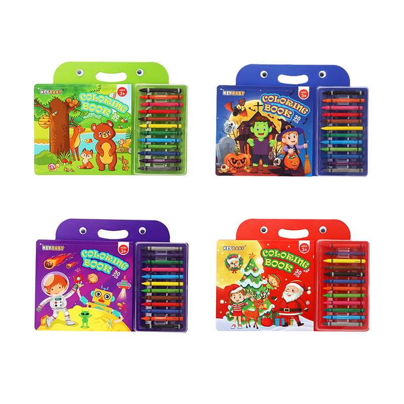 Keybaby Portable Crayon Coloring Book