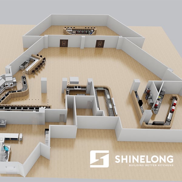Hotel's find dining kitchen layout designed by SHINELONG.jpg