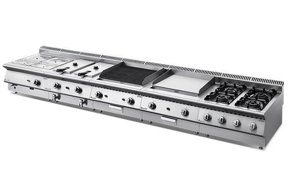 800X series cooking equipment setup