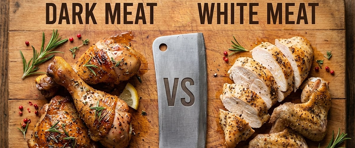 Carne scura vs carne chiara: proteine, porzioni e sapore spiegati
