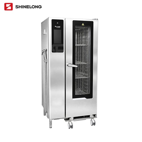 Furnotel Pro elektrikli kombi pech, 40× 1/1 GN, bug‘ generatori va tekkis ekranli, 380~400 V