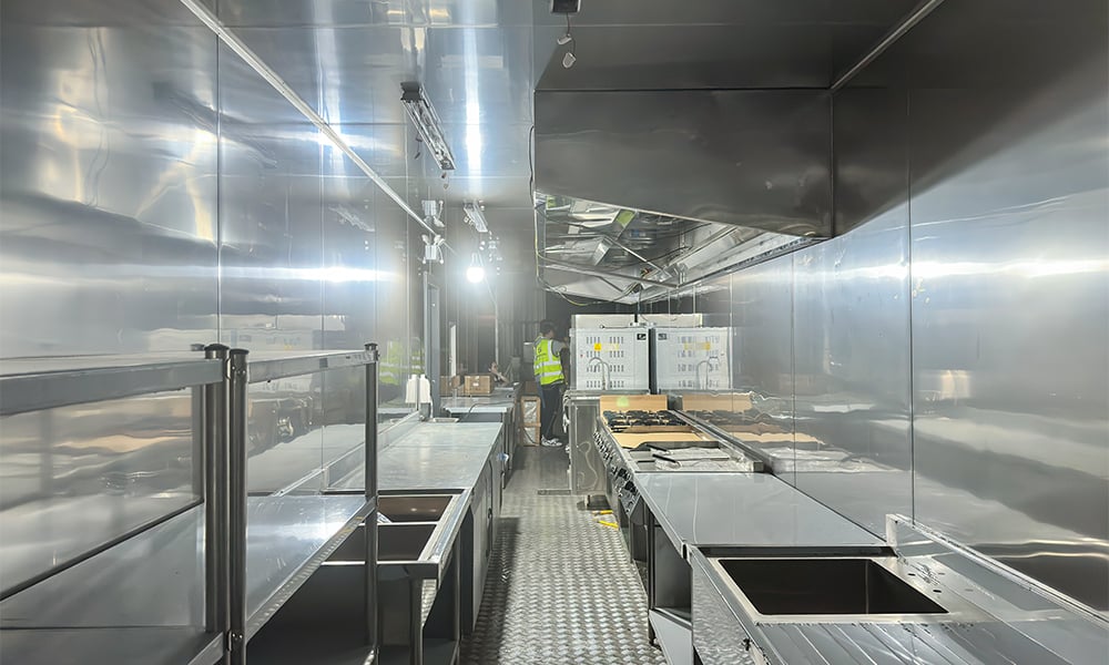 SHINELONG 40ft shipping container kitchen