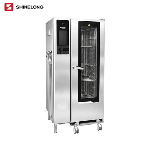 Furnotel Pro elektrikli kombi pech, 20× 1/1 GN, bug‘ generatori va tekkis ekranli, 380~400 V