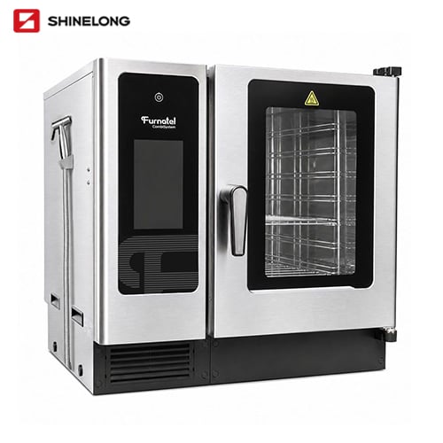 Furnotel Pro elektrikli kombi pech, 6× 1/1 GN, tekkis ekranli, 380~400 V