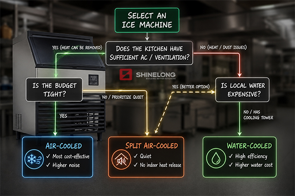 A clear way to Choose the Right Condenser Type for foodservice operations