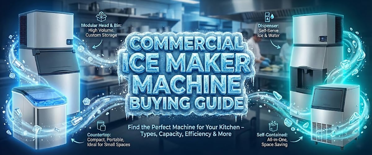 Commercial Ice Maker Machine Buying Guide: From Types & Condenser Options