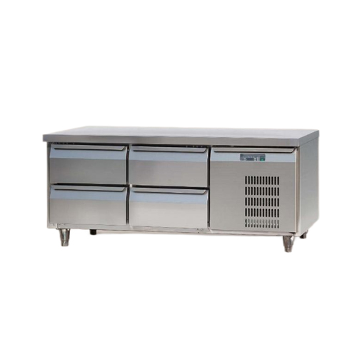 Furnotel FED13670CS040 ohladljiva kuharska osnova iz nerjavnega jekla s 4 predali (166 L)