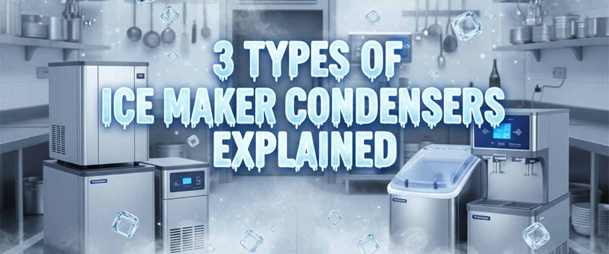 3 Types of Ice Maker Condensers: Air-Cooled, Water-Cooled & Remote-Cooled