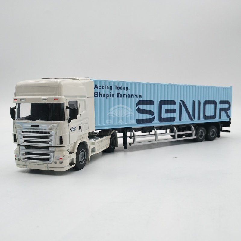 【LAC】O.A.S Container Model Factory Shipping Gift Toy Truck Customized 1:50 SENIOR Alloy Material  Container Model Truck