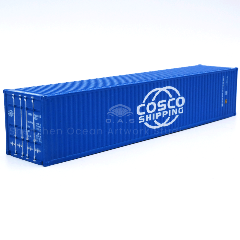 【LAC】O.A.S Container Model Factory 40GP Alloy Crafts Shipping Scale 1:87 COSCO SHIPPING Miniature Container Model